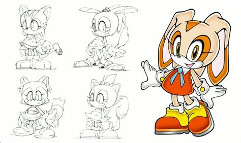 cream the rabbit concept art|cream the rabbit reference sheet.